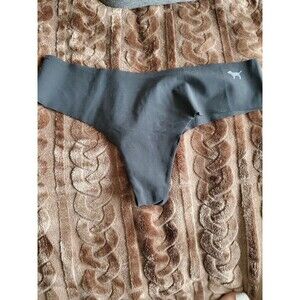 VS PINK Black thong panty seamless panty